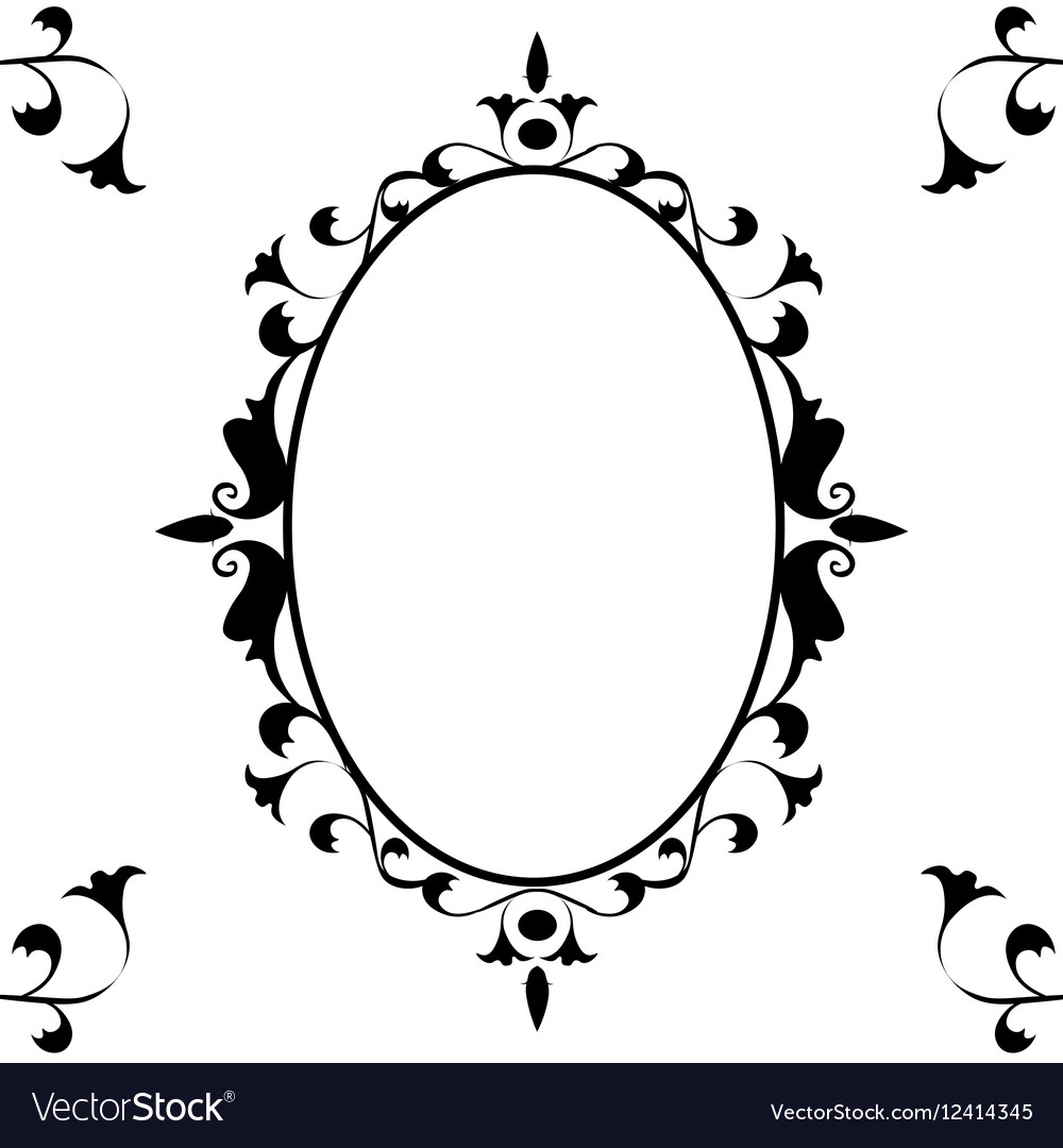 Photo frame with ornaments