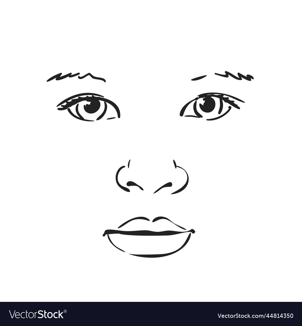 Face Royalty Free Vector Image - VectorStock