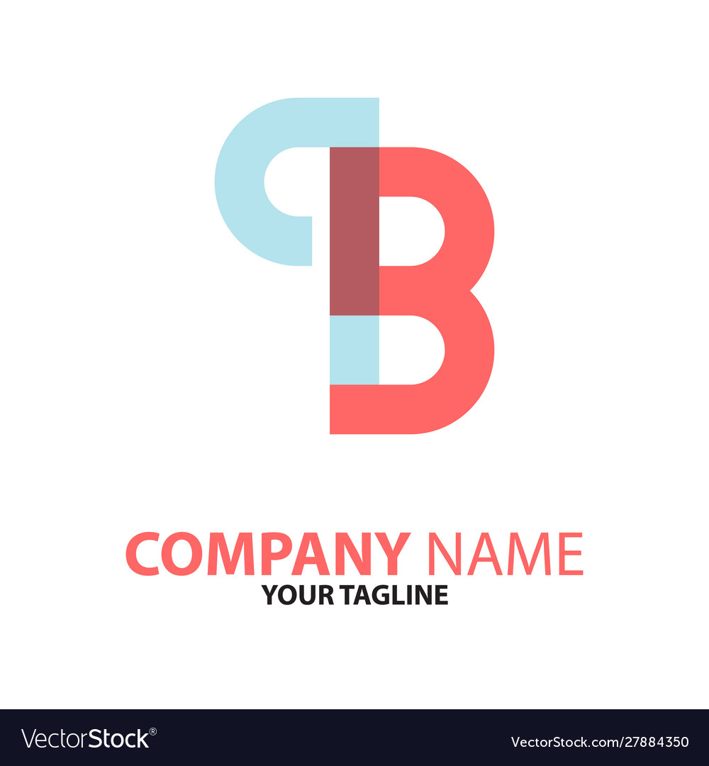 Pb initial logo concept can be used for companies