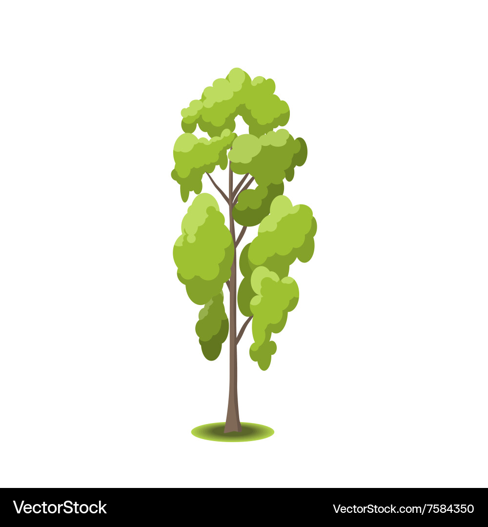 Stylized trees Royalty Free Vector Image - VectorStock