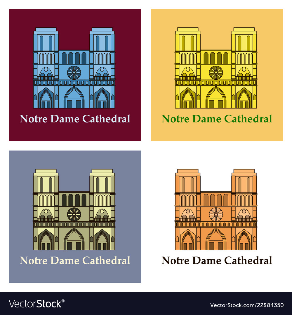 Travel Banner Or Logo The Famous Cathedral Of Vector Image