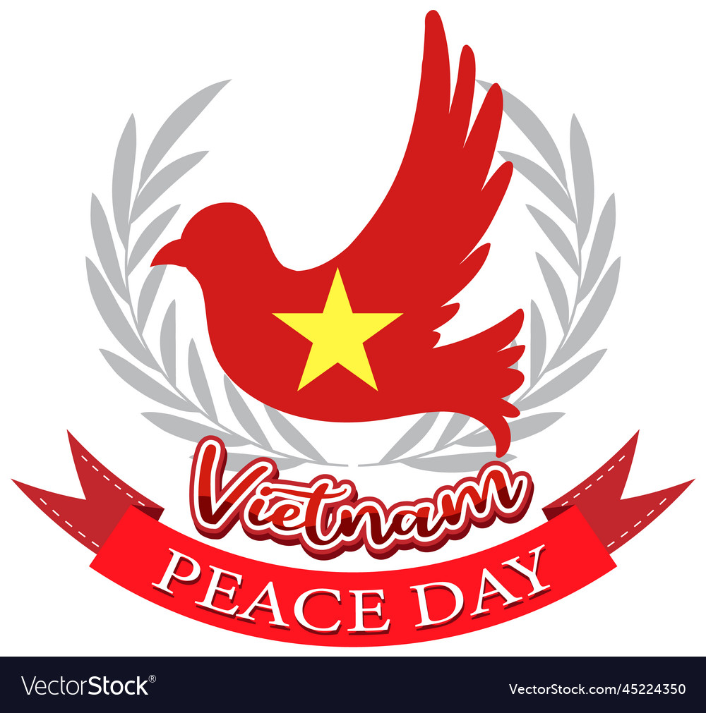 Vietnam peace day banner Royalty Free Vector Image