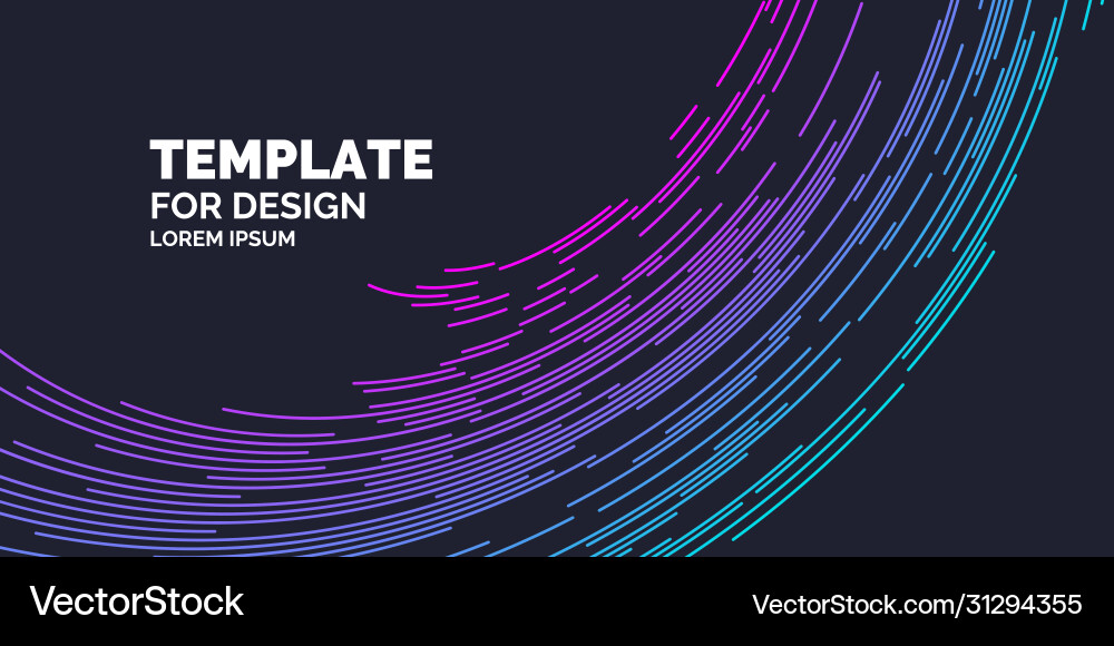 Abstract element with dynamic lines Royalty Free Vector