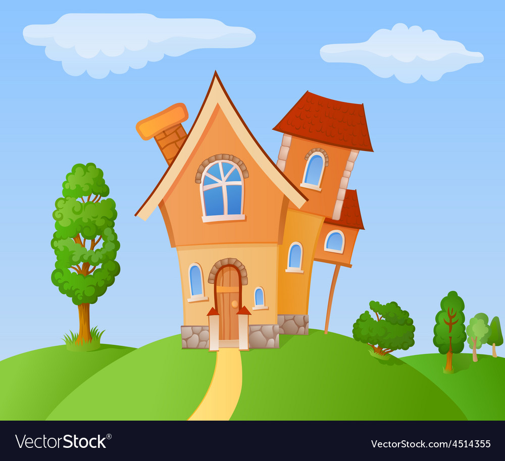 Cartoon house Royalty Free Vector Image - VectorStock Cartoon house Royalty Free Vector Image - VectorStock