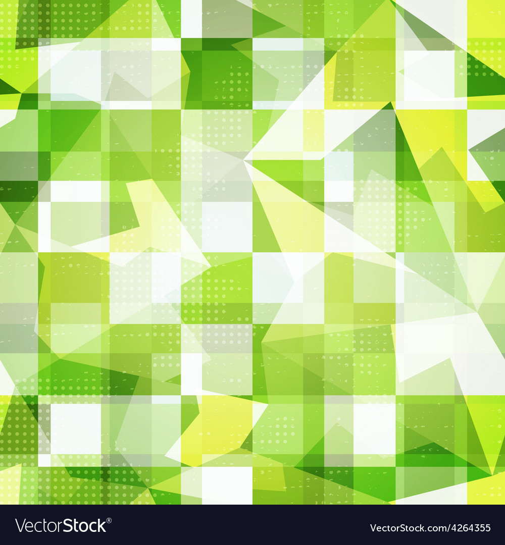 Green squares seamless pattern