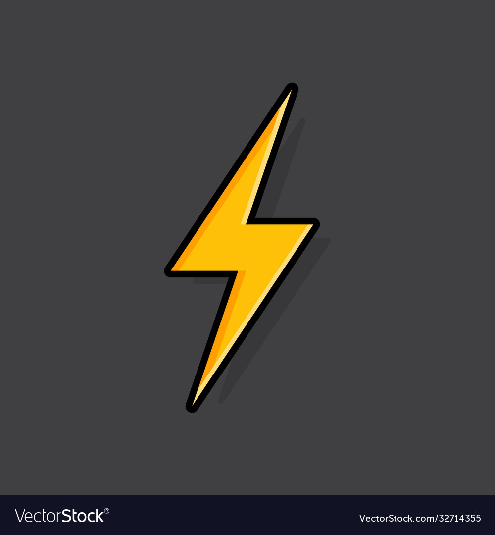 Lightning bolt thunder bolt lighting strike Vector Image