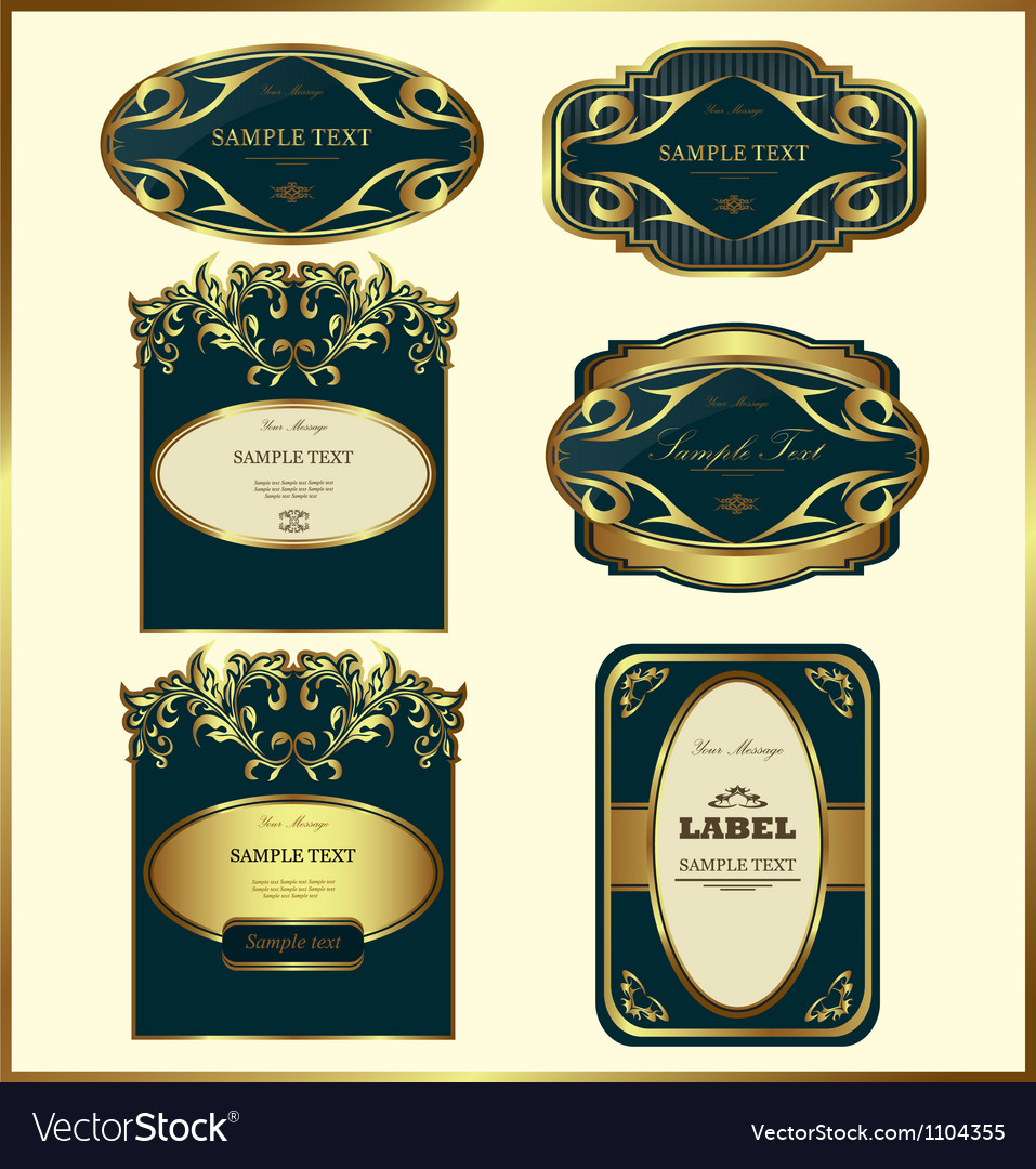 Set of labels Royalty Free Vector Image - VectorStock