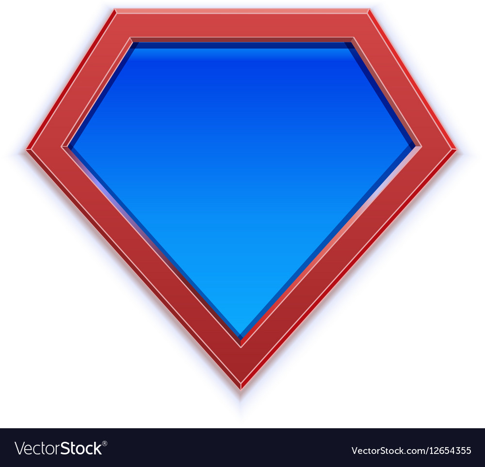 Superhero logo or icon template for web design or Vector Image