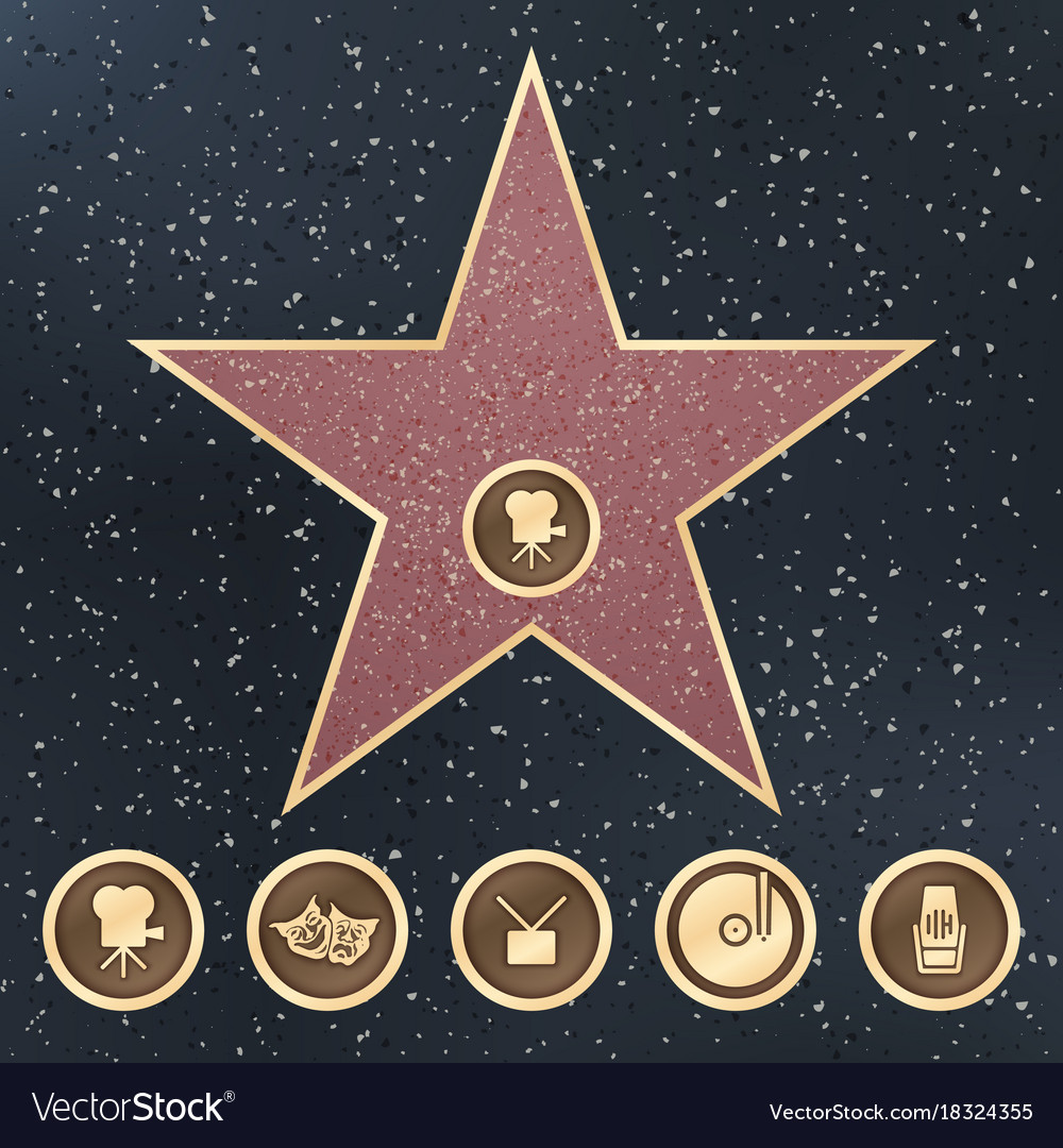  Printable Blank Hollywood Star Template 