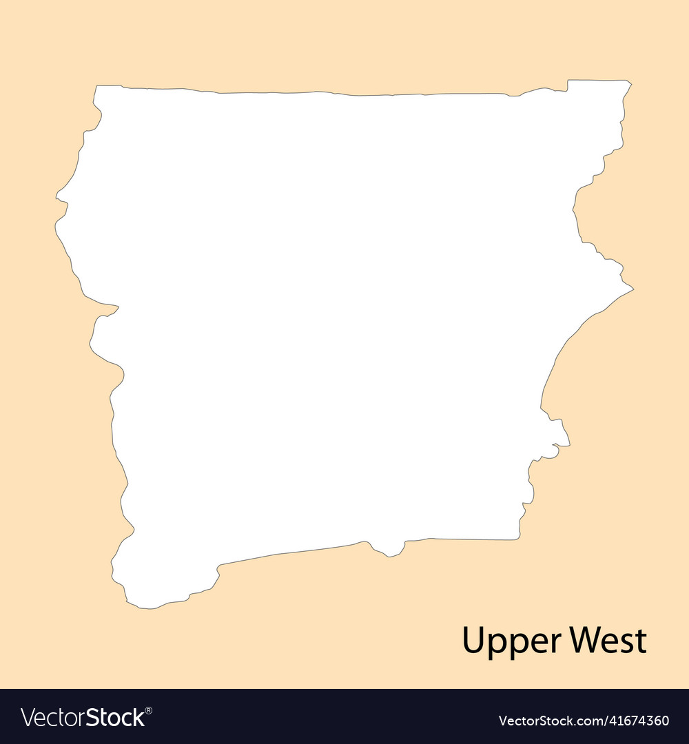 High quality map of upper west is a region Vector Image