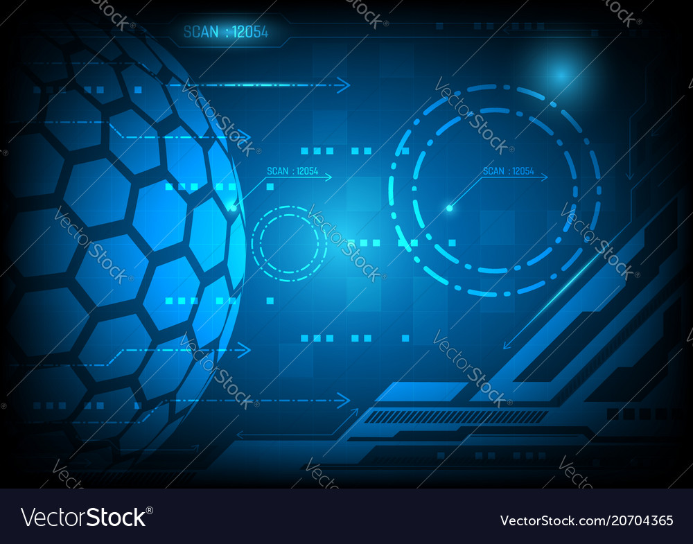 Blau abstrakte Hintergrund digitale Technologie