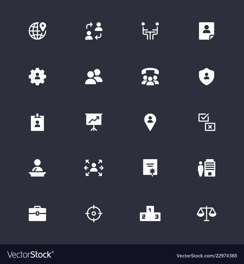 Business simple icons Royalty Free Vector Image