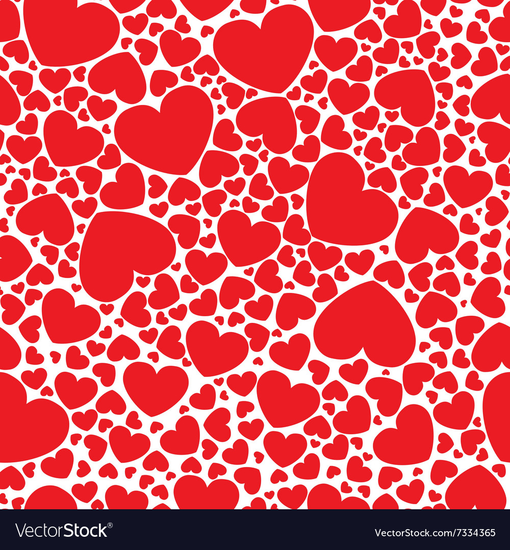 Red hearts Royalty Free Vector Image - VectorStock