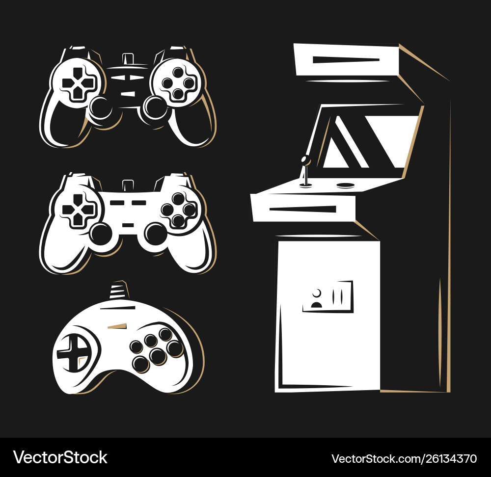 Arcade machine Royalty Free Vector Image - VectorStock