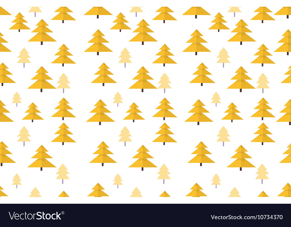 Autumn tree background seamless pattern