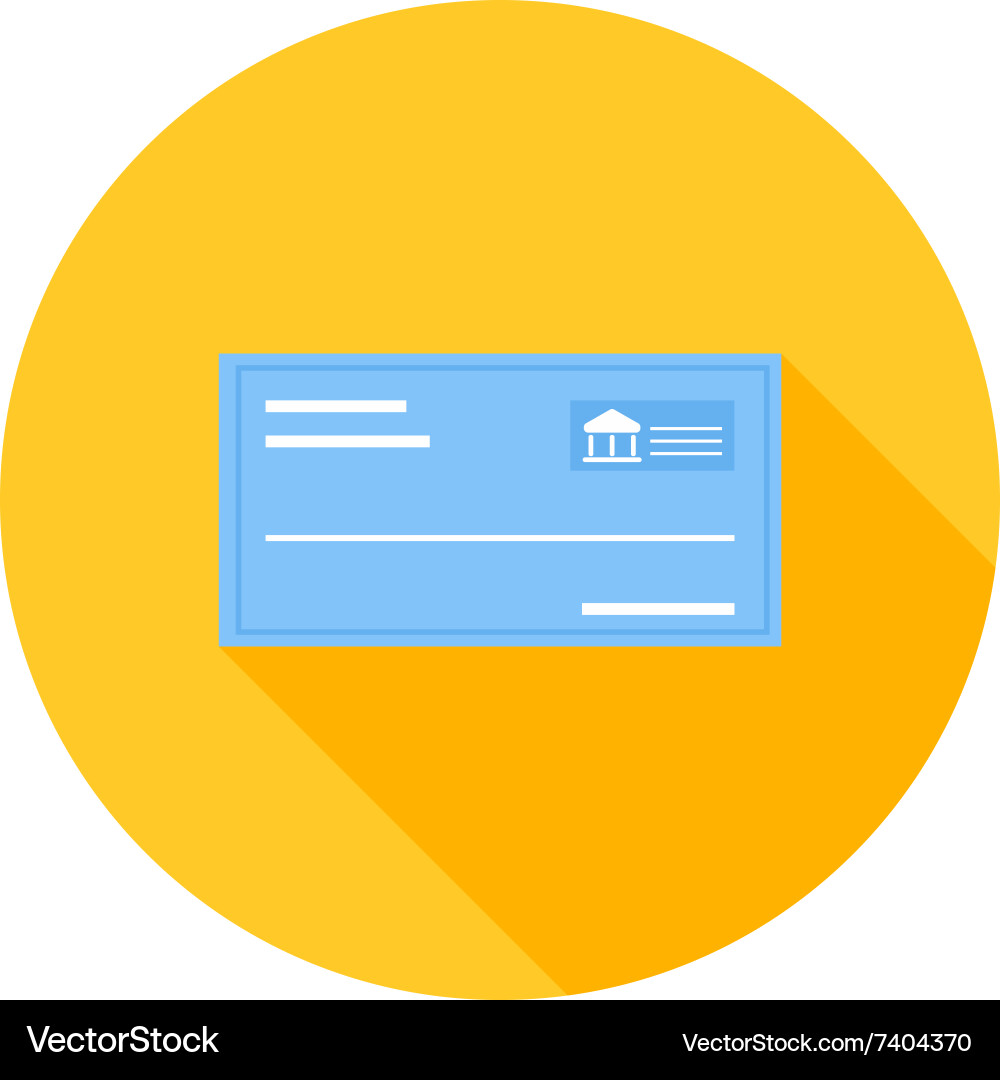 Cheque Royalty Free Vector Image - VectorStock