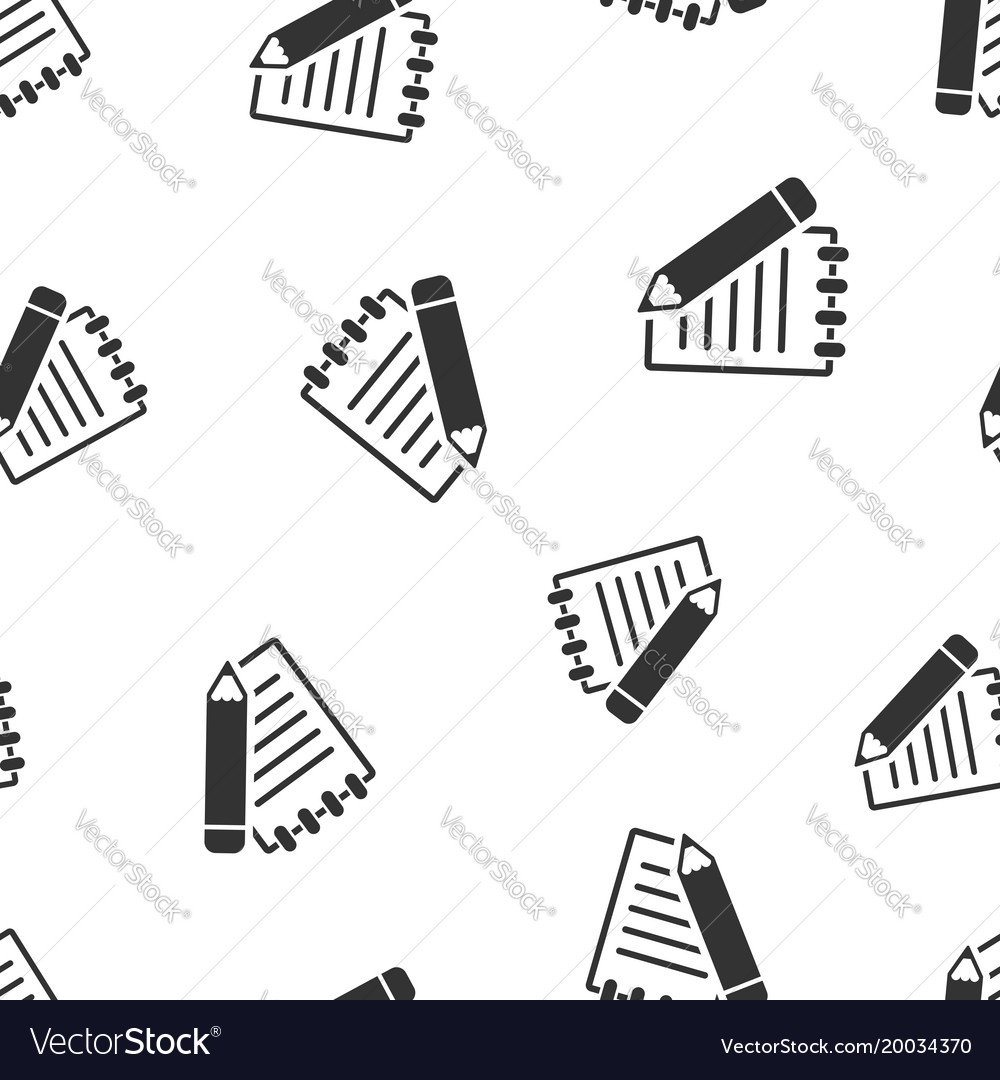 Document with pencil seamless pattern background