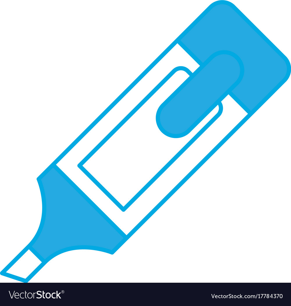 Highlighter pen icon Royalty Free Vector Image