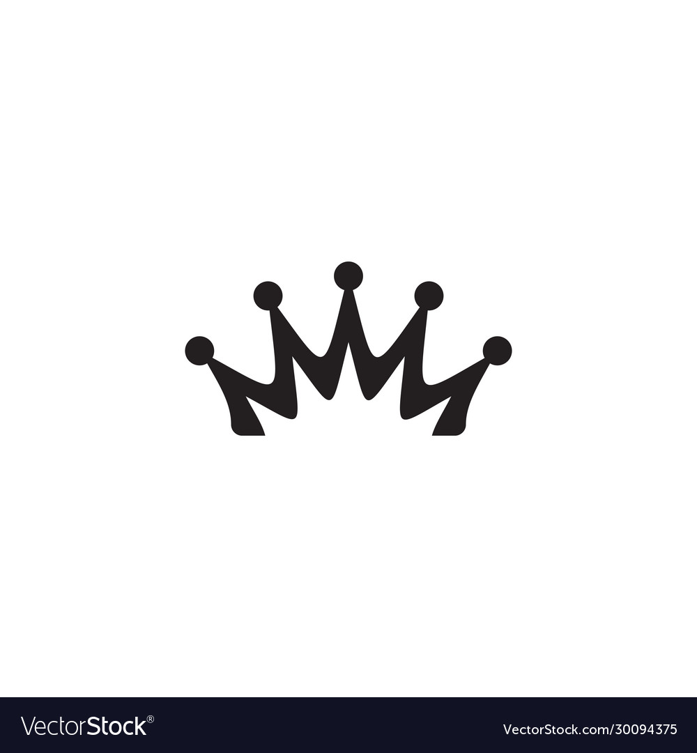 Crown icon logo design template