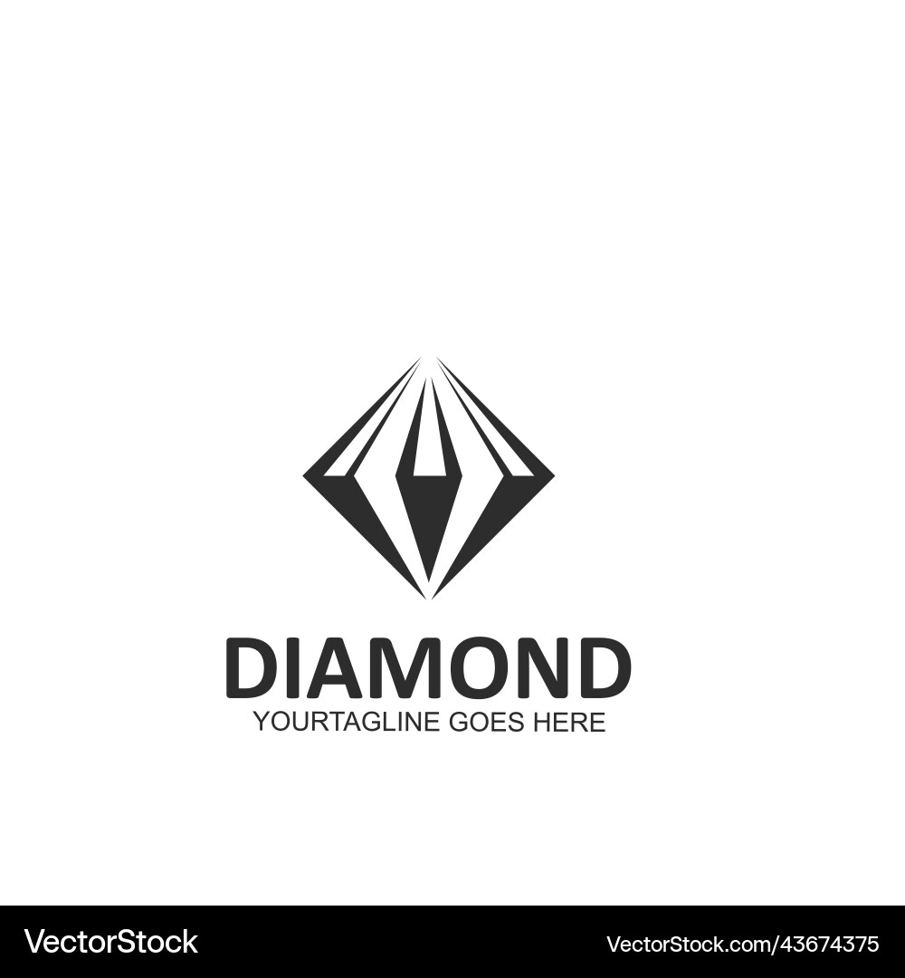 Diamond icon design Royalty Free Vector Image - VectorStock