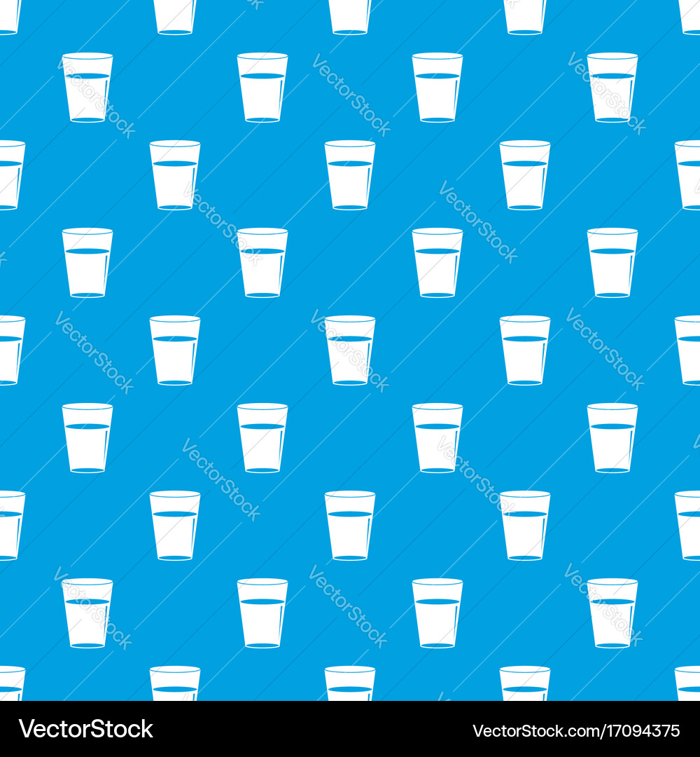 Glass water pattern seamless blue Royalty Free Vector Image