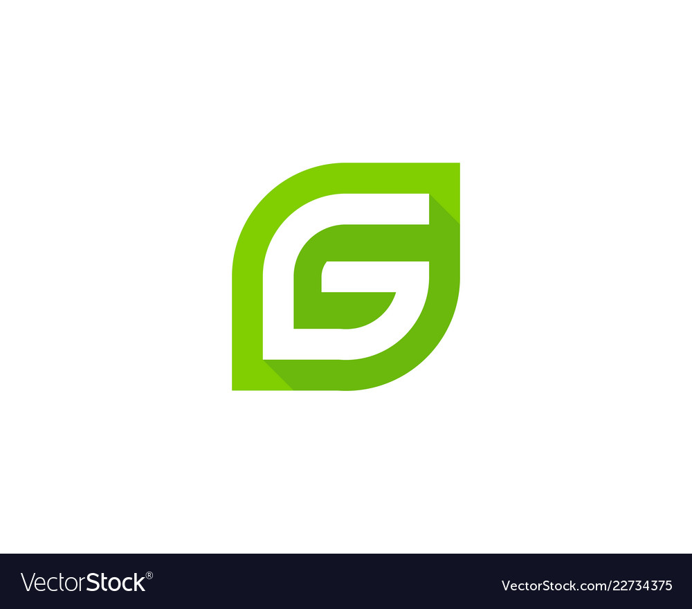 Green letter g logo icon design Royalty Free Vector Image