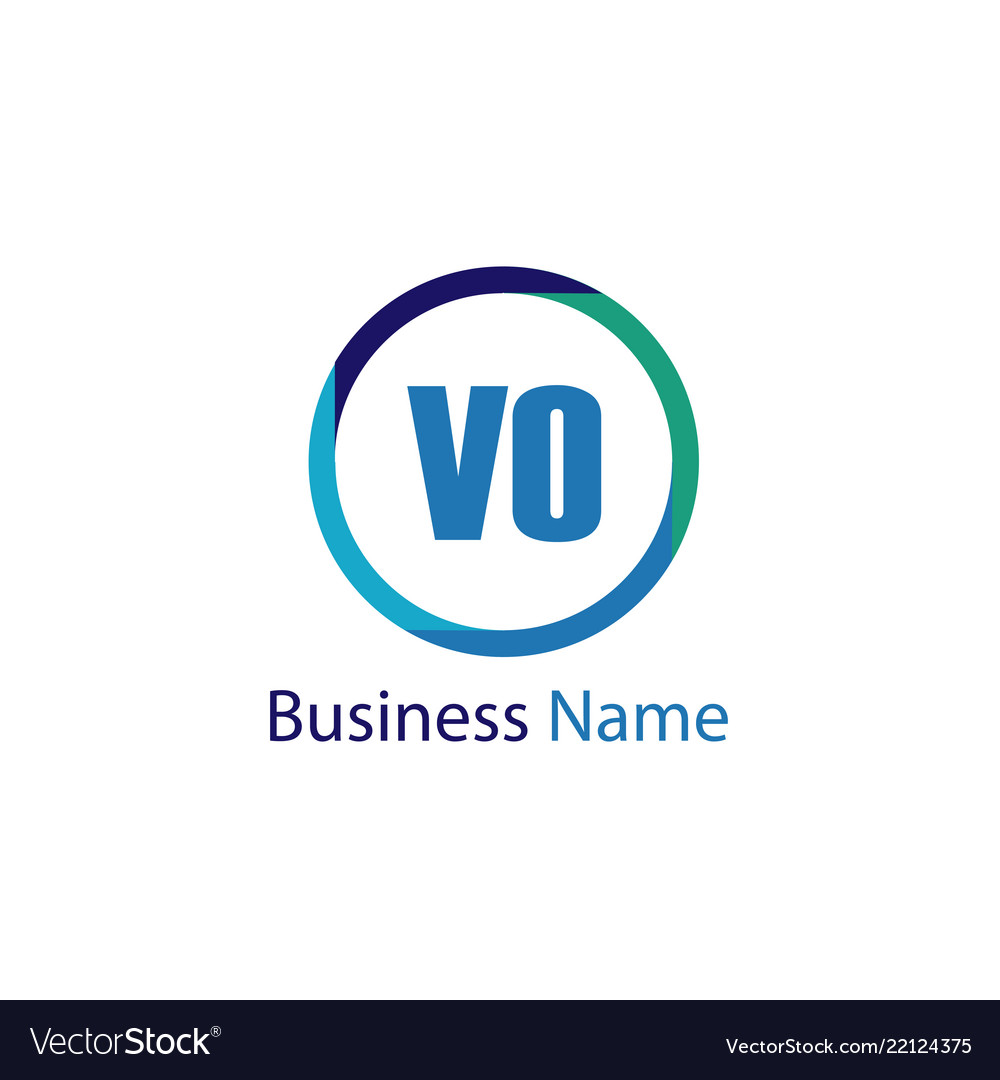 Initial letter vo logo template design