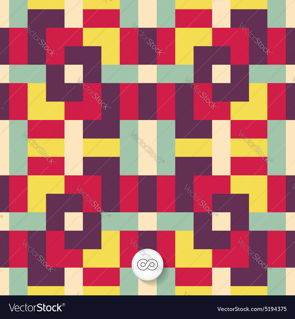 Seamless mosaic pattern geometric background