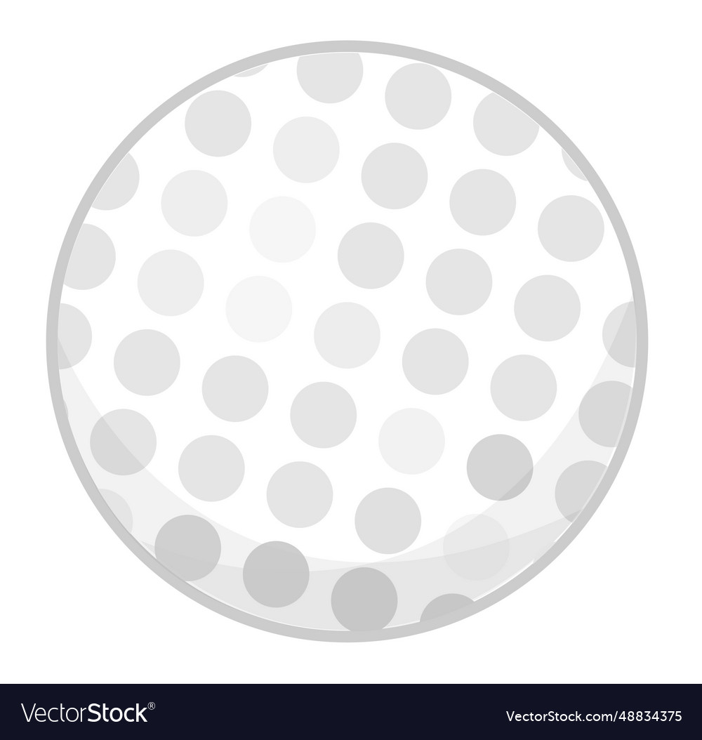 Sports Equipments For Golfers Golf Ball Royalty Free Vector