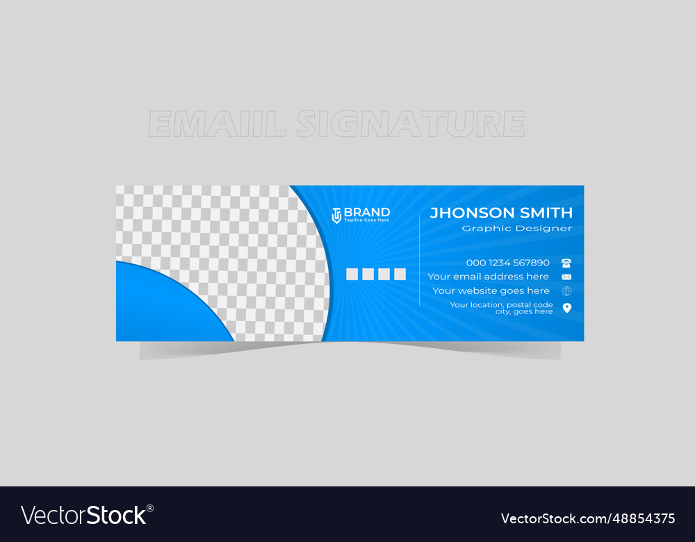 Unique galaxy style professional modern email sign