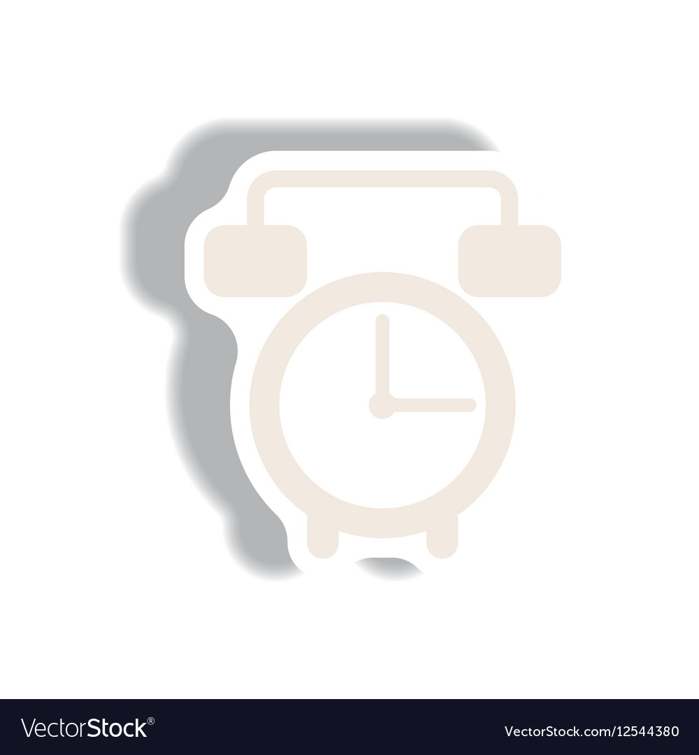 In paper sticker style clock