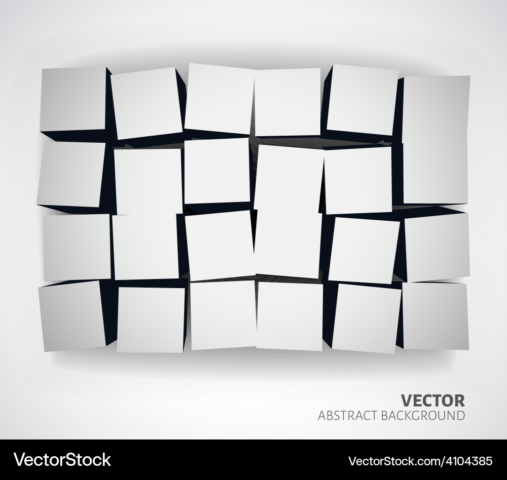 3D Cubes background Royalty Free Vector Image - VectorStock