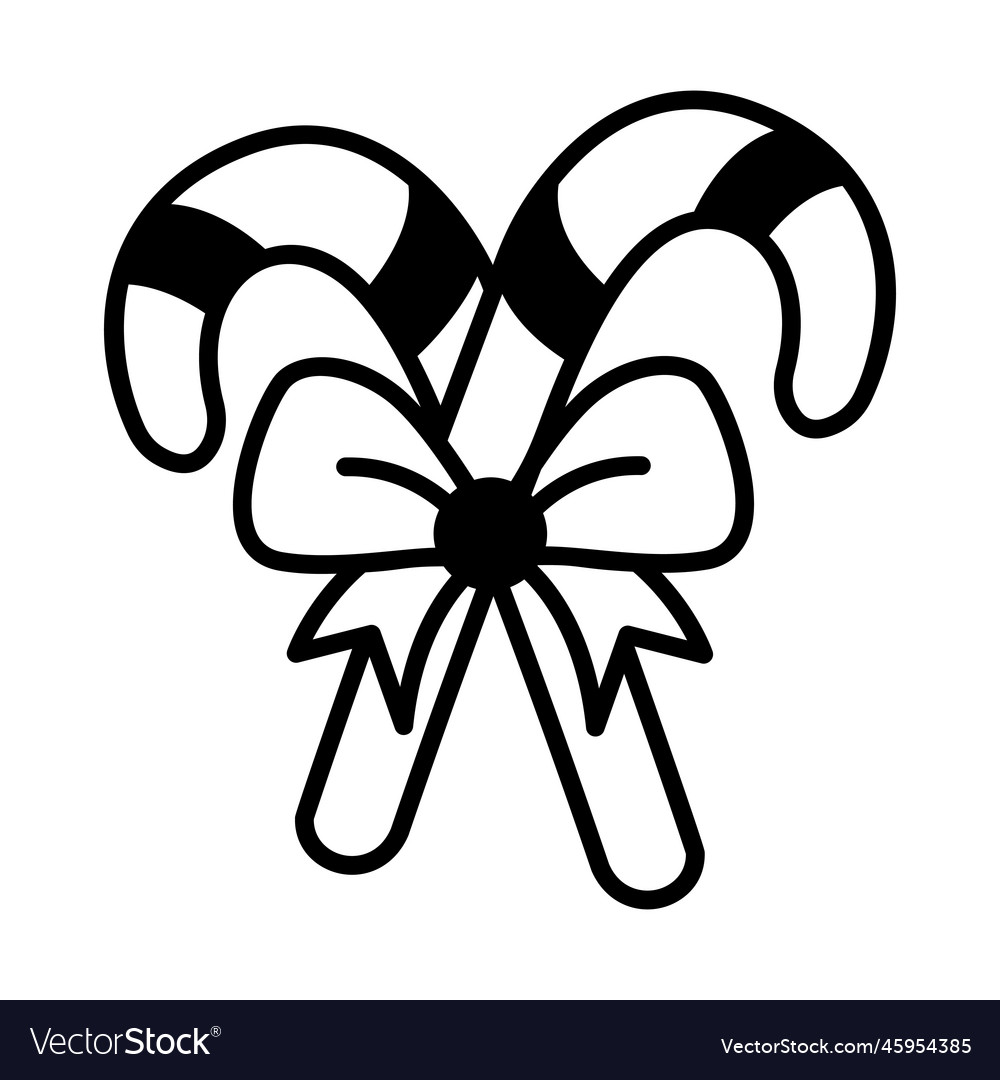 Candy canes Royalty Free Vector Image VectorStock