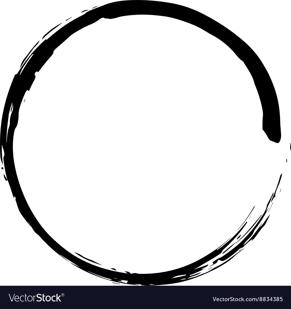 Circle shape black grunge background Royalty Free Vector