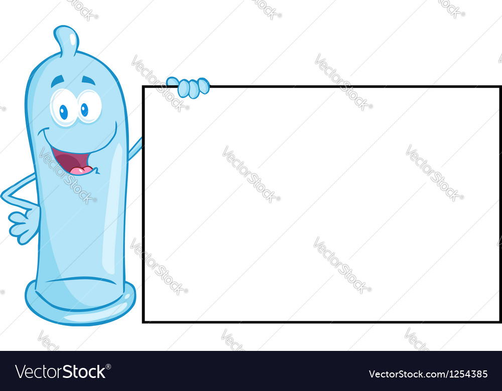 Condom cartoon mascot character