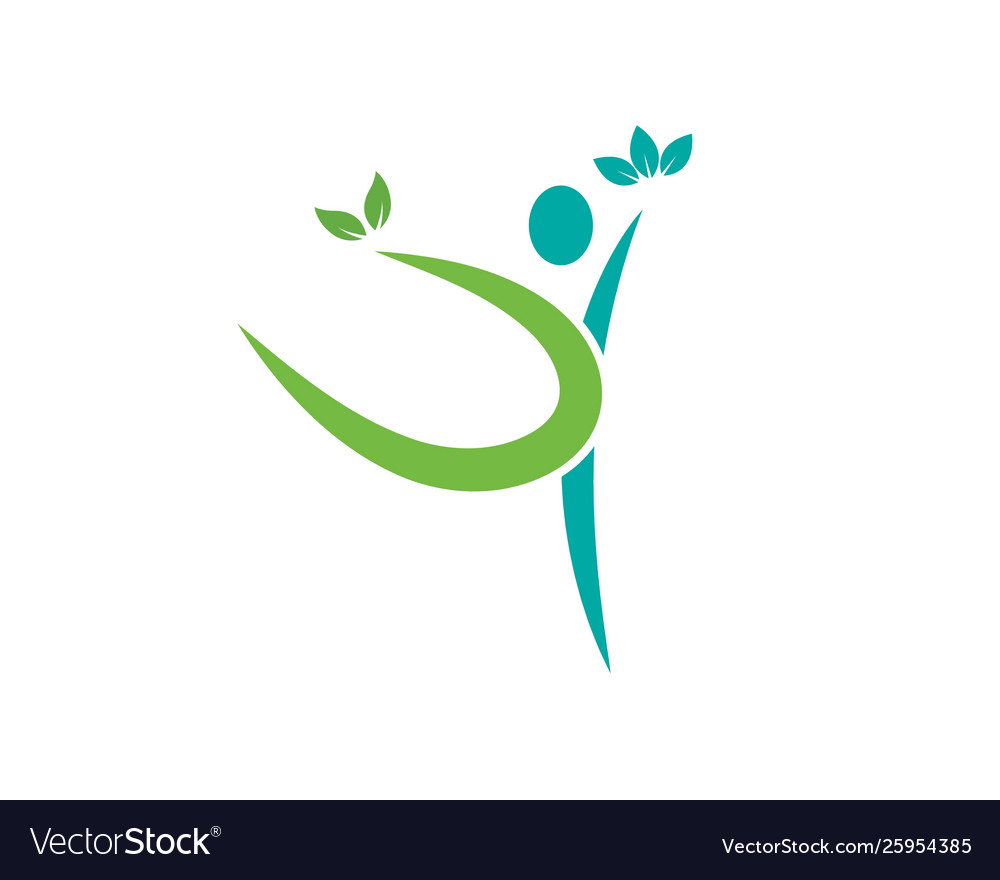 Healthy lifemedical logo template Royalty Free Vector Image