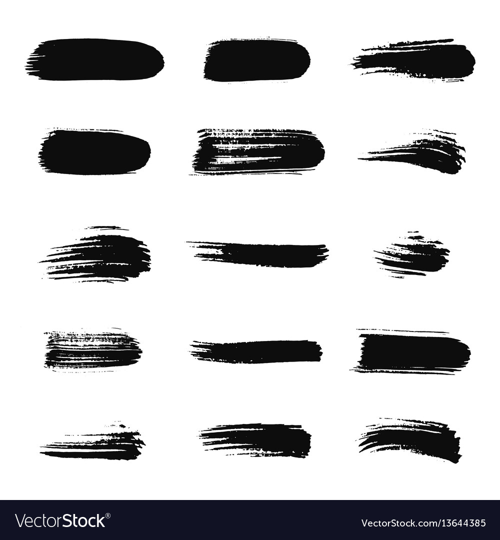 Smear set Royalty Free Vector Image - VectorStock