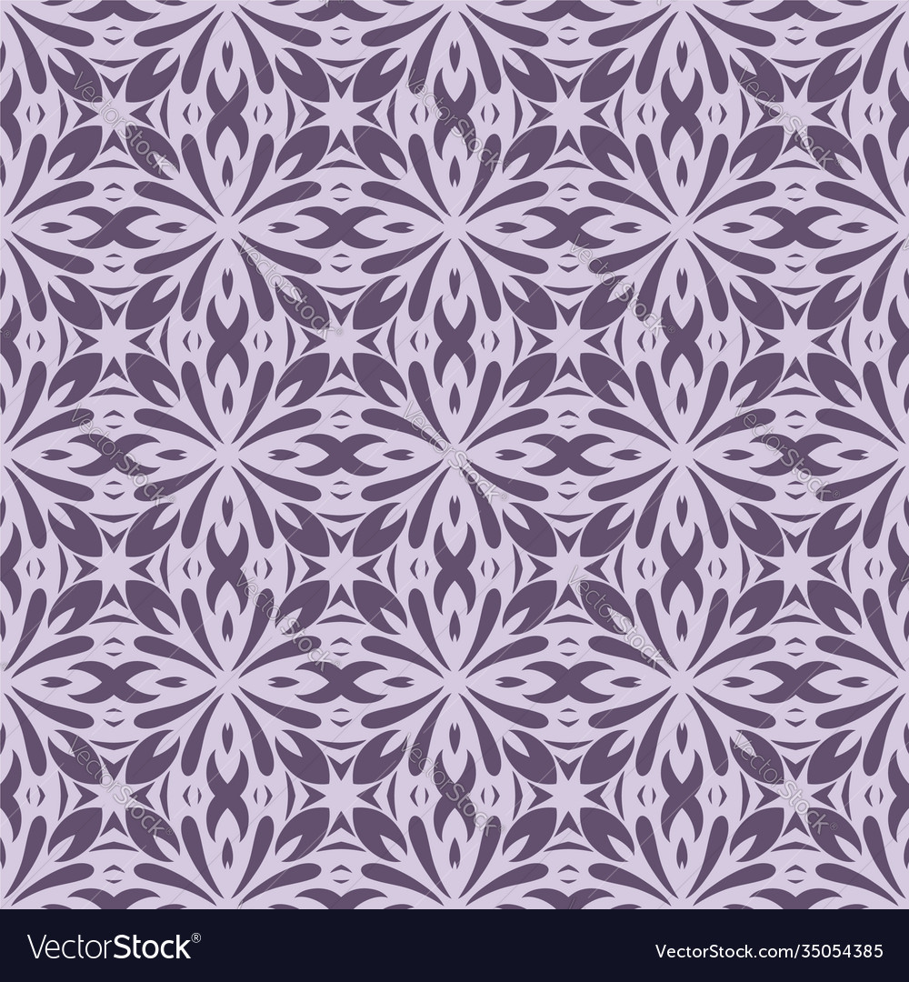 Vintage Seamless Flower Pattern Royalty Free Vector Image