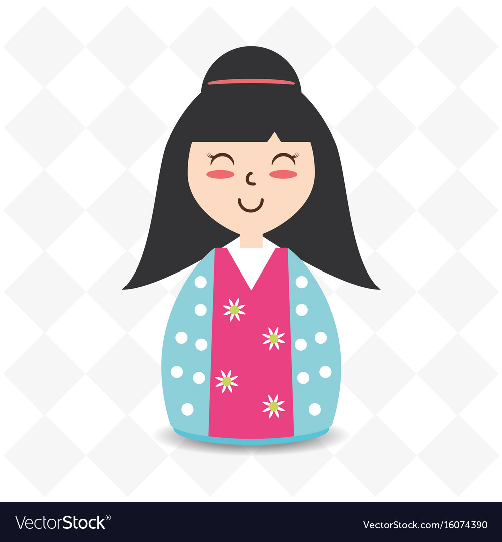 Beauty woman with kimono and hairstyle design