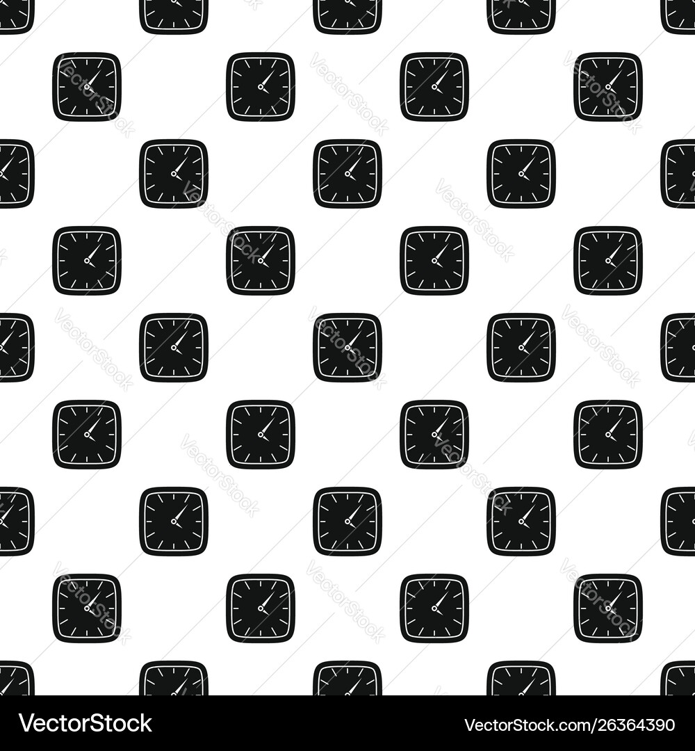 Clock wall pattern seamless Royalty Free Vector Image