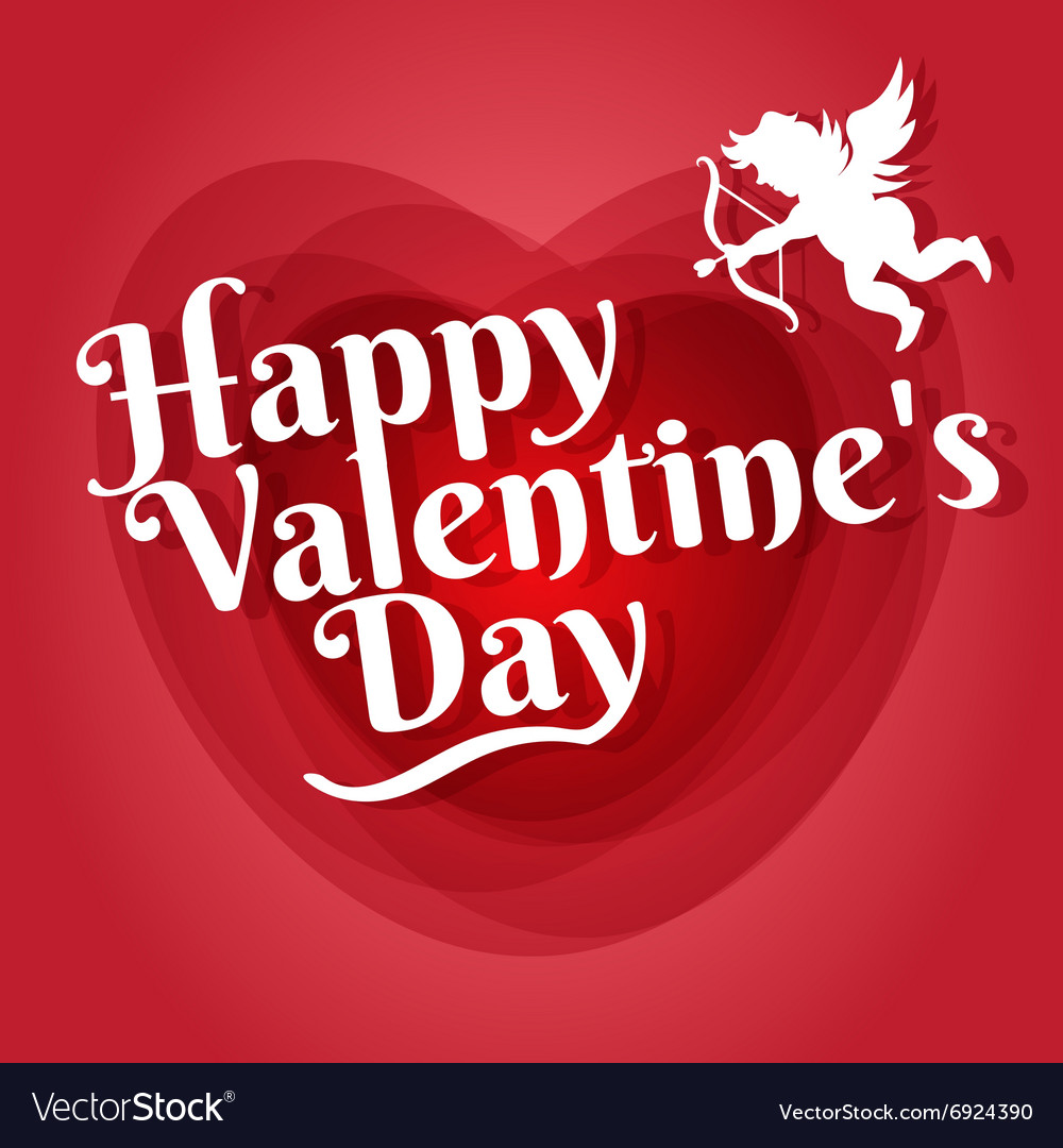 Happy valentines greeting card template