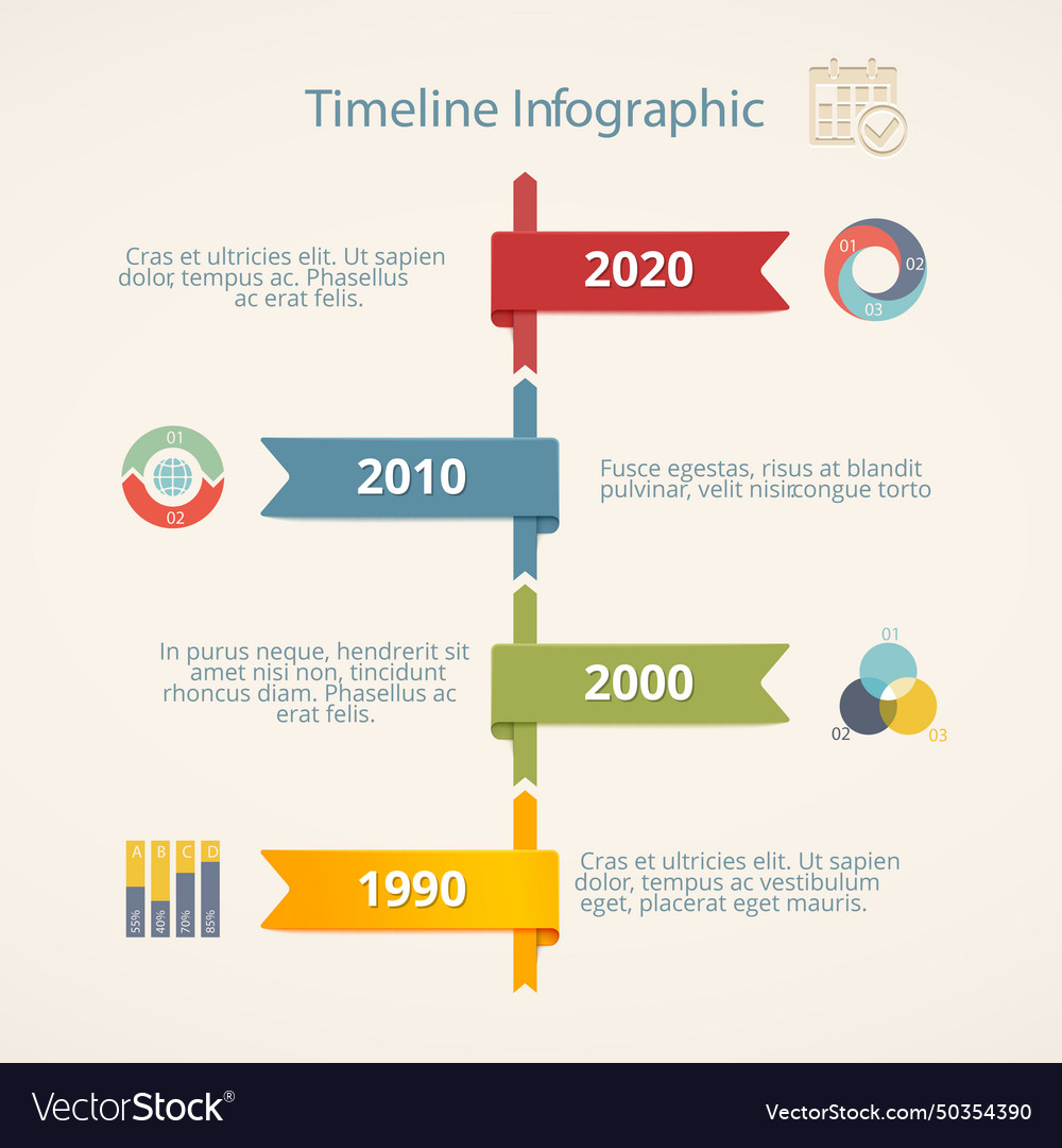 Infographic timeline Royalty Free Vector Image