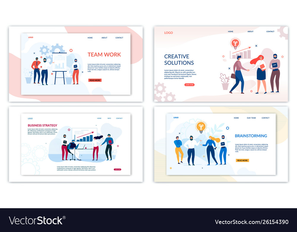 Landing page set for optimization and development