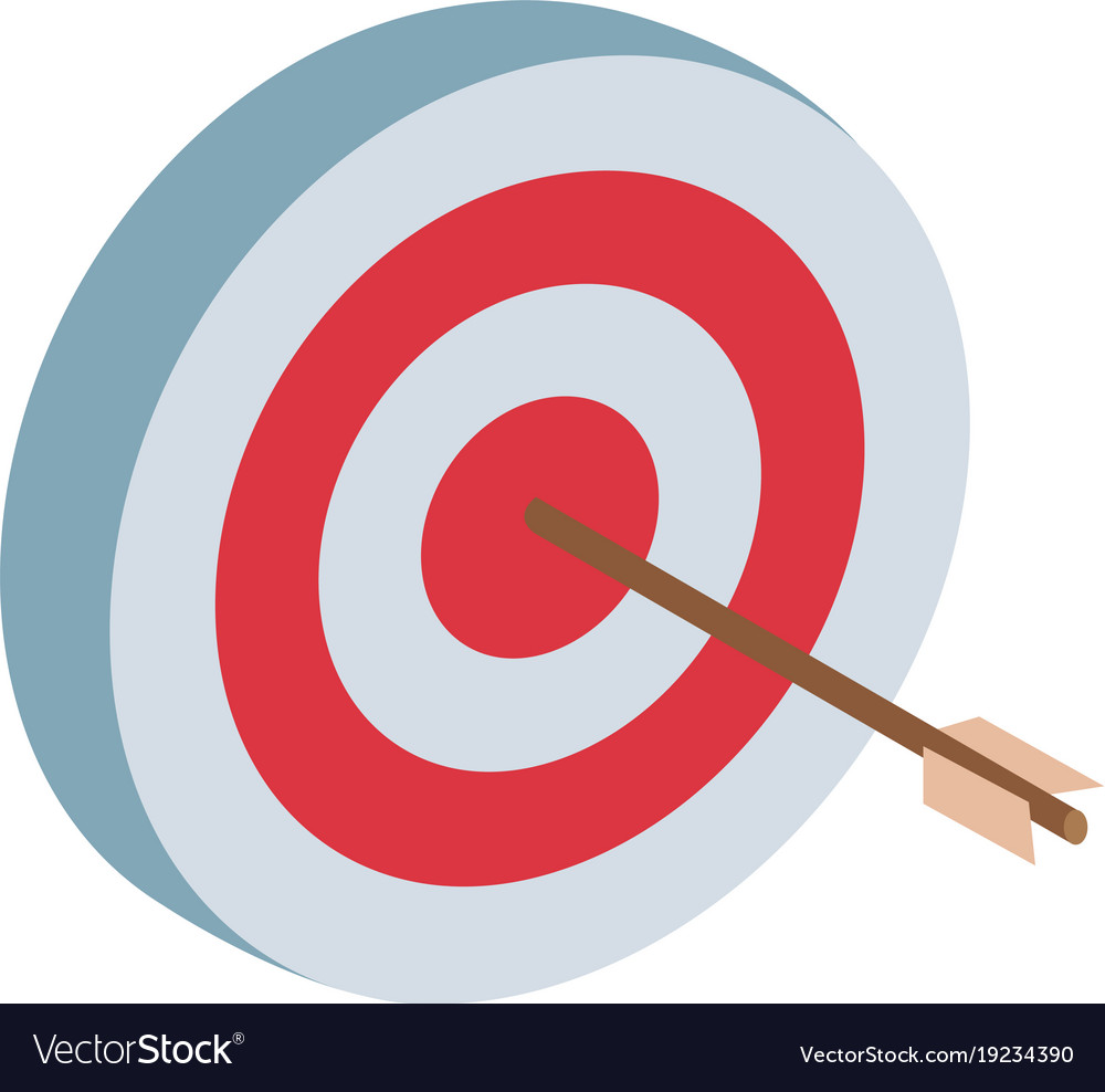 Target dartboard symbol 3d