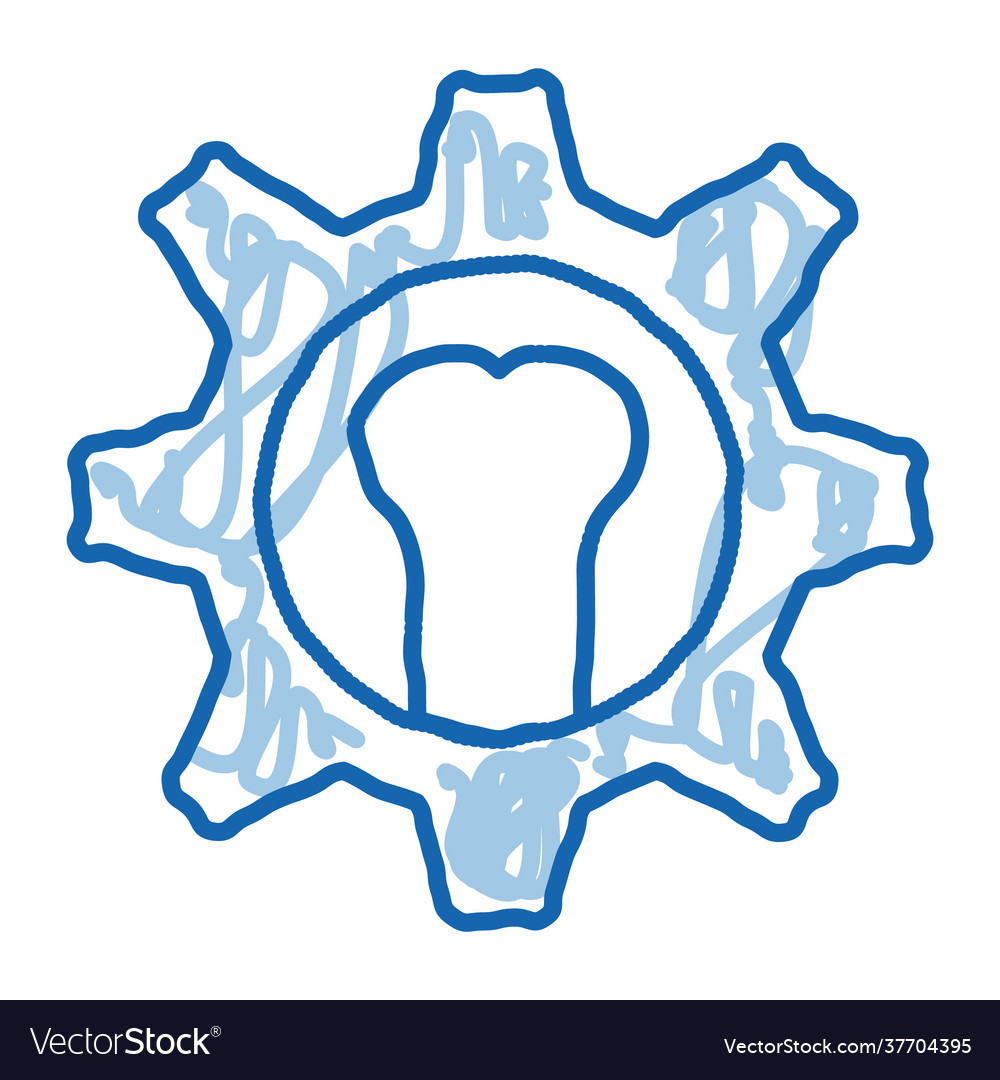 Joint restoration doodle icon hand drawn Vector Image
