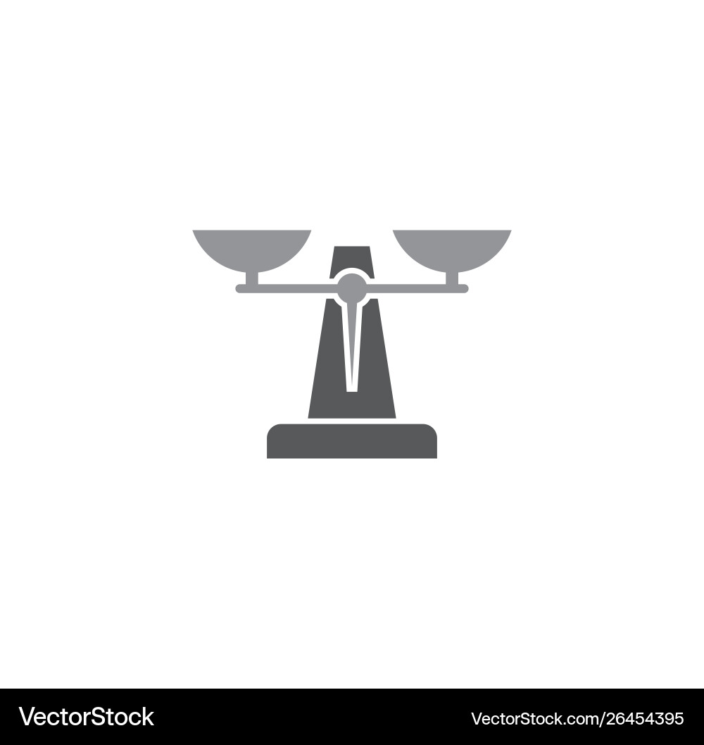 Scale icon on background for graphic and web Vector Image