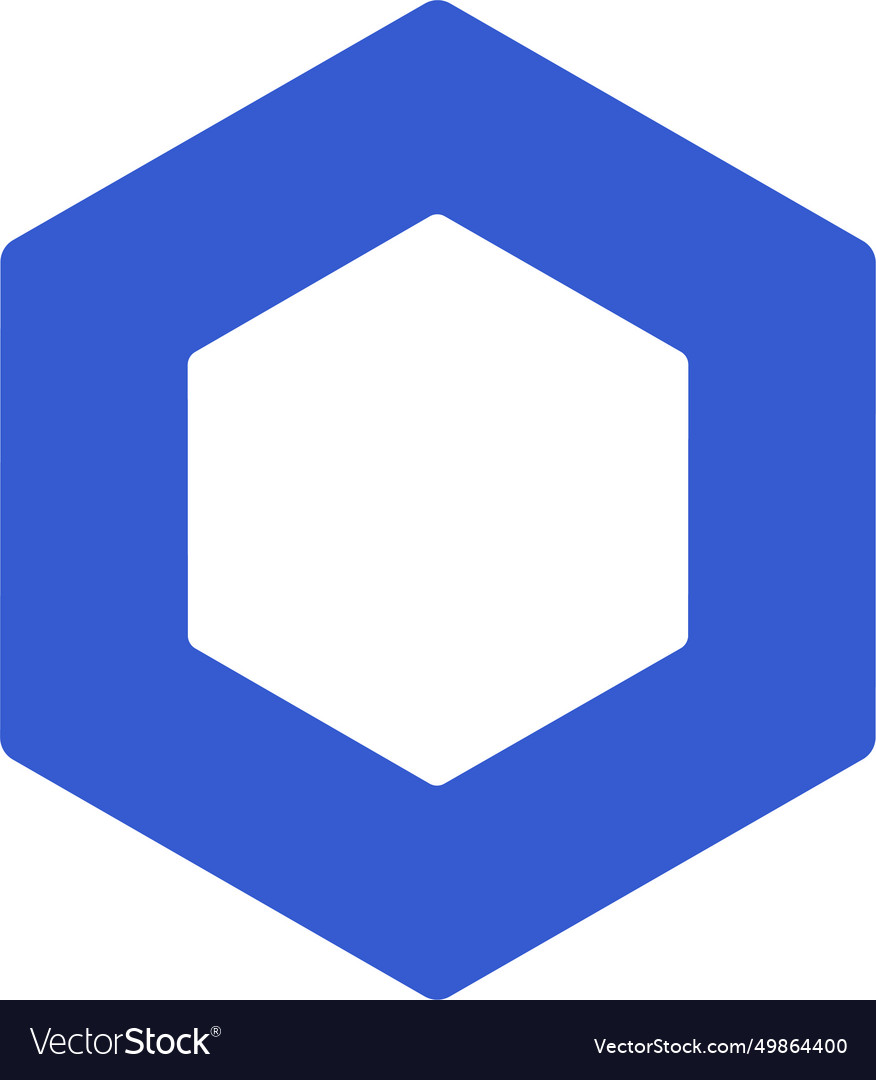 Chainlink link cryptocurrency logo icon crypto Vector Image