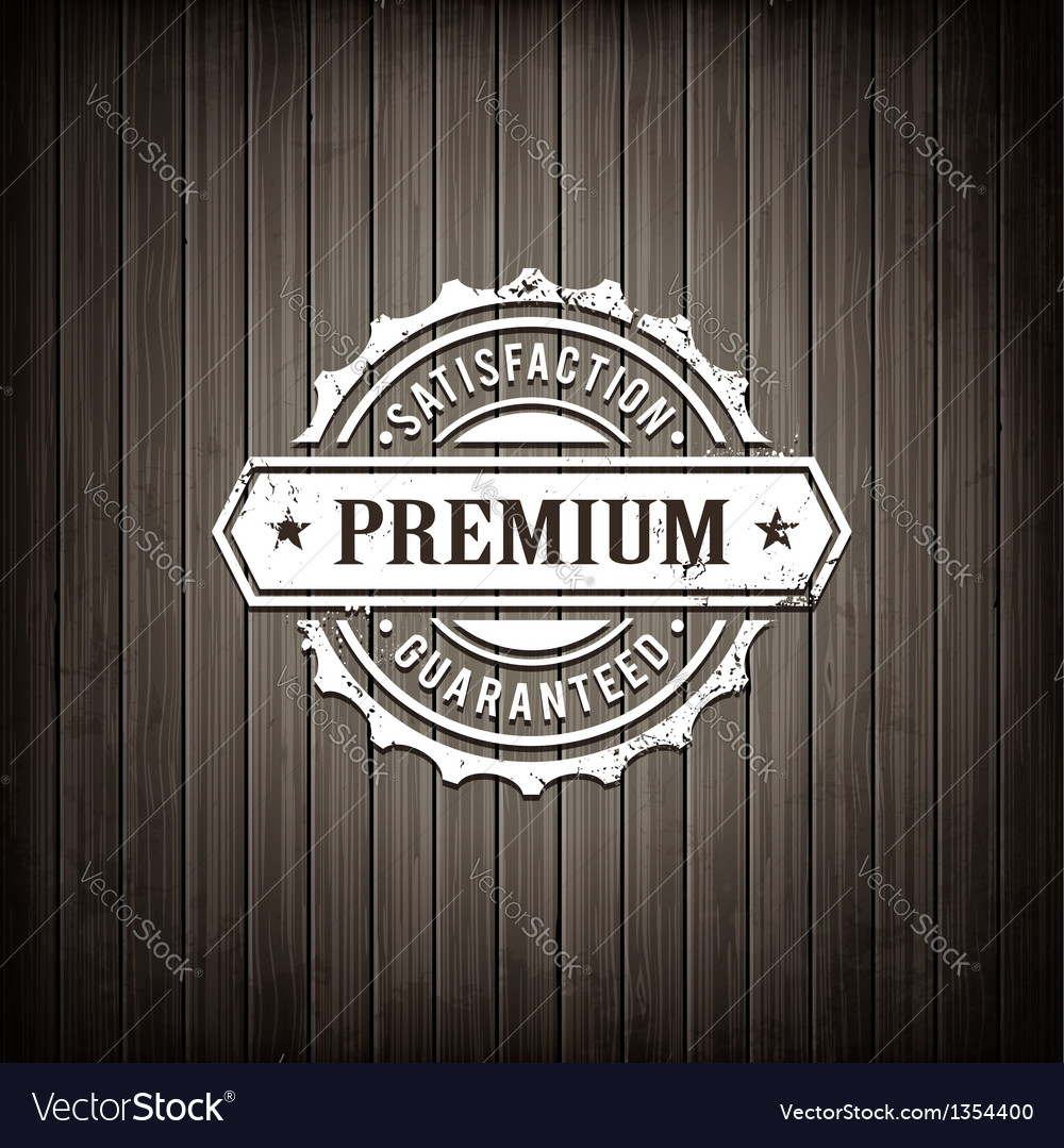 Premium seal wooden background