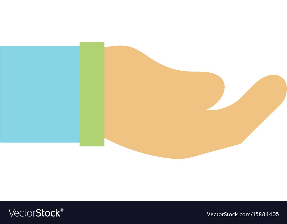 Businessman hand and communication gesture Vector Image