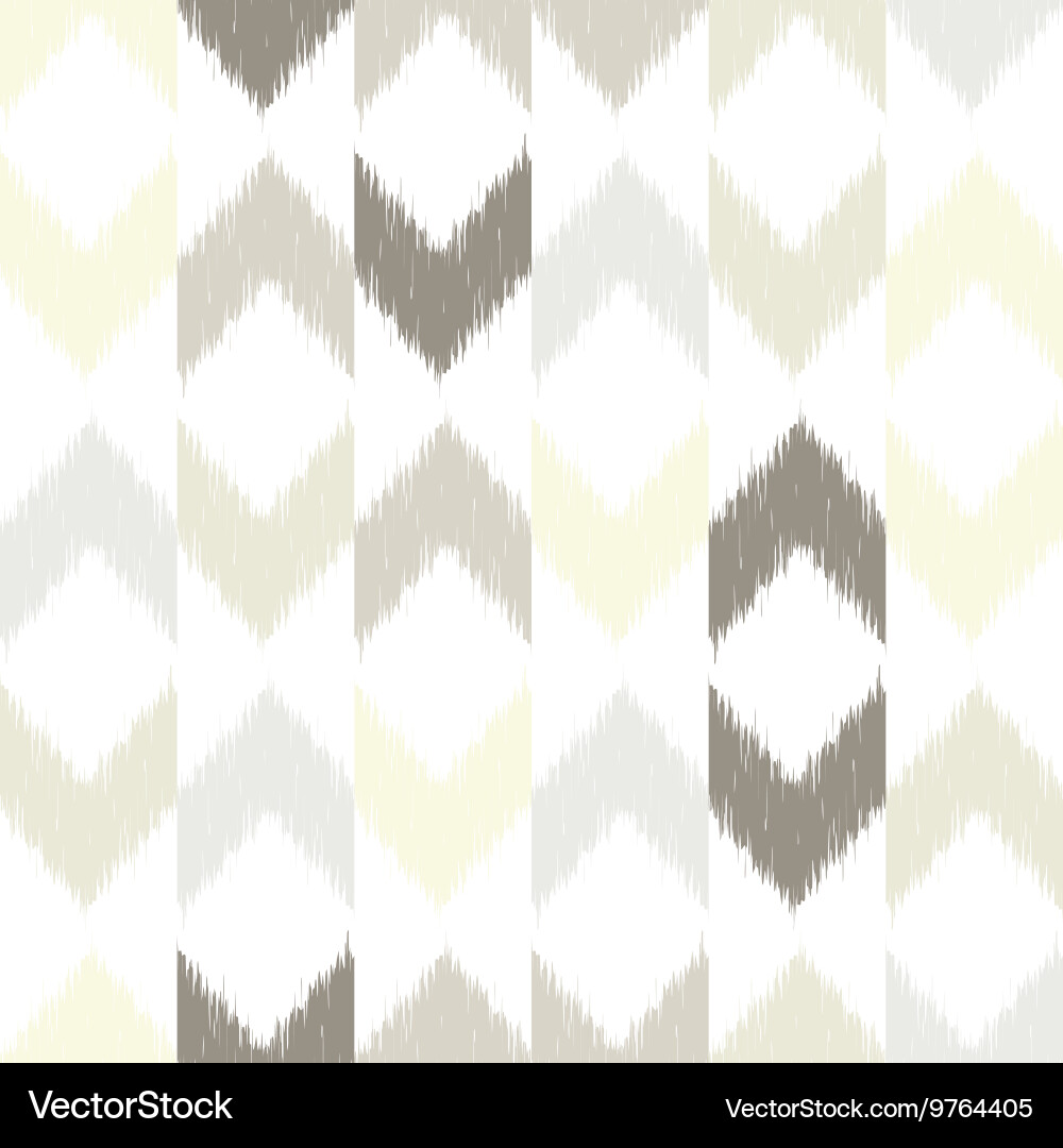 Chevron ikat seamless pattern Royalty Free Vector Image